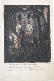 Zwei Reiter (Waldgeyer und Comenius)