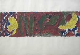 Max Weiler, 1959, 62 &times; 88 cm (24,4 &times; 34,6 in), Eitempera auf Papier