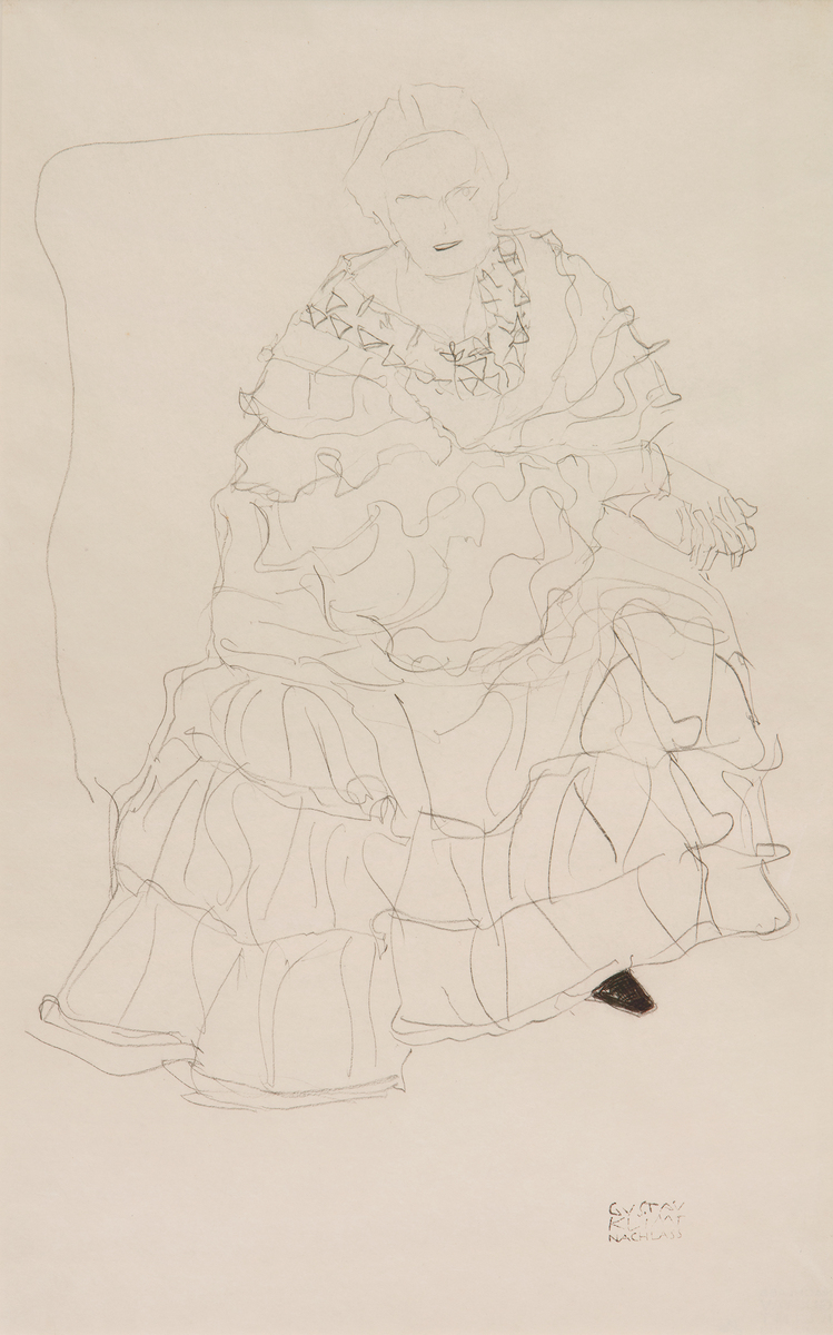 Studie für ein nicht ausgeführtes Bildnis von Magda MautnerMarkhof