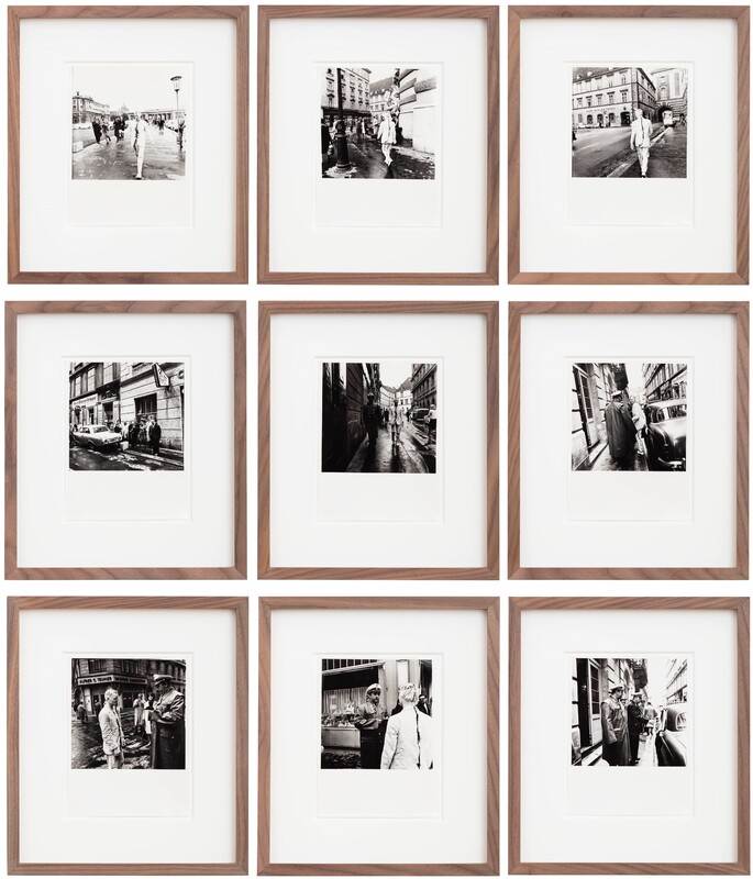 Günter Brus - Viennese walk, portfolio of 9 photographs, 1965, 24 × 18 cm (9,4 × 7,1 in), Vintage print