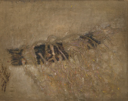 Zoran Music, 1972, 113,4 × 146 cm (44,6 × 57,5 in), Acryl auf Leinwand