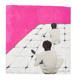 Beides Burschen vor Ecke (Both guys in front of the corner)