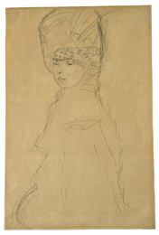 Portrait of a Young Woman in a Tall Hat